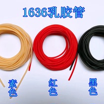 High quality anti-freeze slingshot round rubber band Inside wear high elastic rubber tube latex tube 1636 plain black red tensile