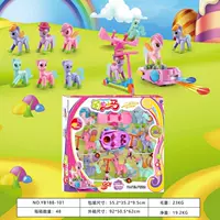 Pony Happy Animal Launcher Công viên giải trí Polaroid House Đồ chơi Puzzle Trẻ em Đồ chơi Sản phẩm mới làm đồ chơi