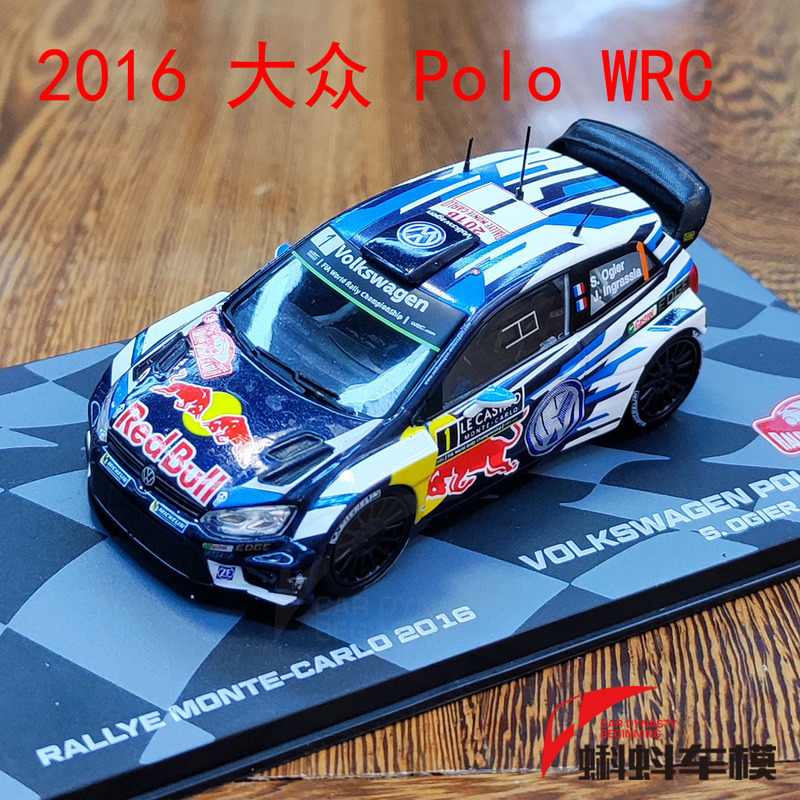 Ixo 1:43 2016 Volkswagen Polo Wrc 1 #   Monte-Carlo Monte Carlo Red Bull Racing Team