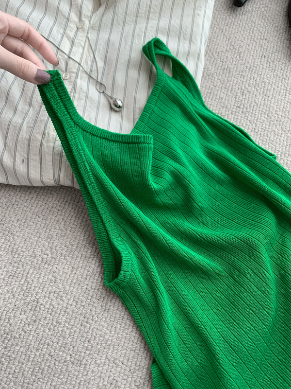 Korean 2026 Comfortable Stretchy Layered Stylish Tank Top Knitwear
