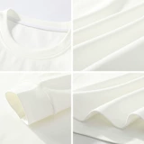 Демисезонный базовый приятный телу белый лонгслив для влюбленных, белая одежда