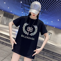 Футболка, дизайнерские летние наклейки, тренд сезона, 2021 года, европейский стиль