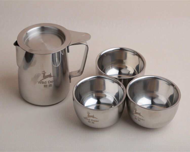 Wild Deer Outdoor Tea Set Tea House Tea Ware Quick Guest Cup Portable Suit Tea Set Mini Stainless Steel-Taobao