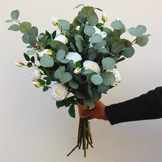New Korean high-grade white forest natural bride hand bouquet simulation wedding Wedding travel photo gallery hand bouquet