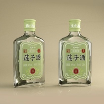 Hangzhou Jiande specialty neutralizing solid-state fermented lotus seed wine 40 degrees Liye lotus seed wine 125ml*6 bottles 3 years old