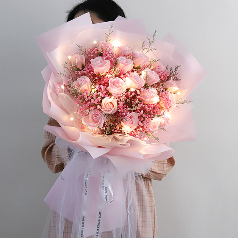 Full Star dried flower bouquet with bouquet of bouquet of roses Flowers Yonnais Flowers Yonnais PEANUTS DAY GIFT GIRLS NATURAL MOTHER'S FESTIVAL