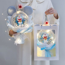 Birthday gift female blue fat Doll Doll creative bouquet to send girlfriends exquisite graduation lovely gift flower