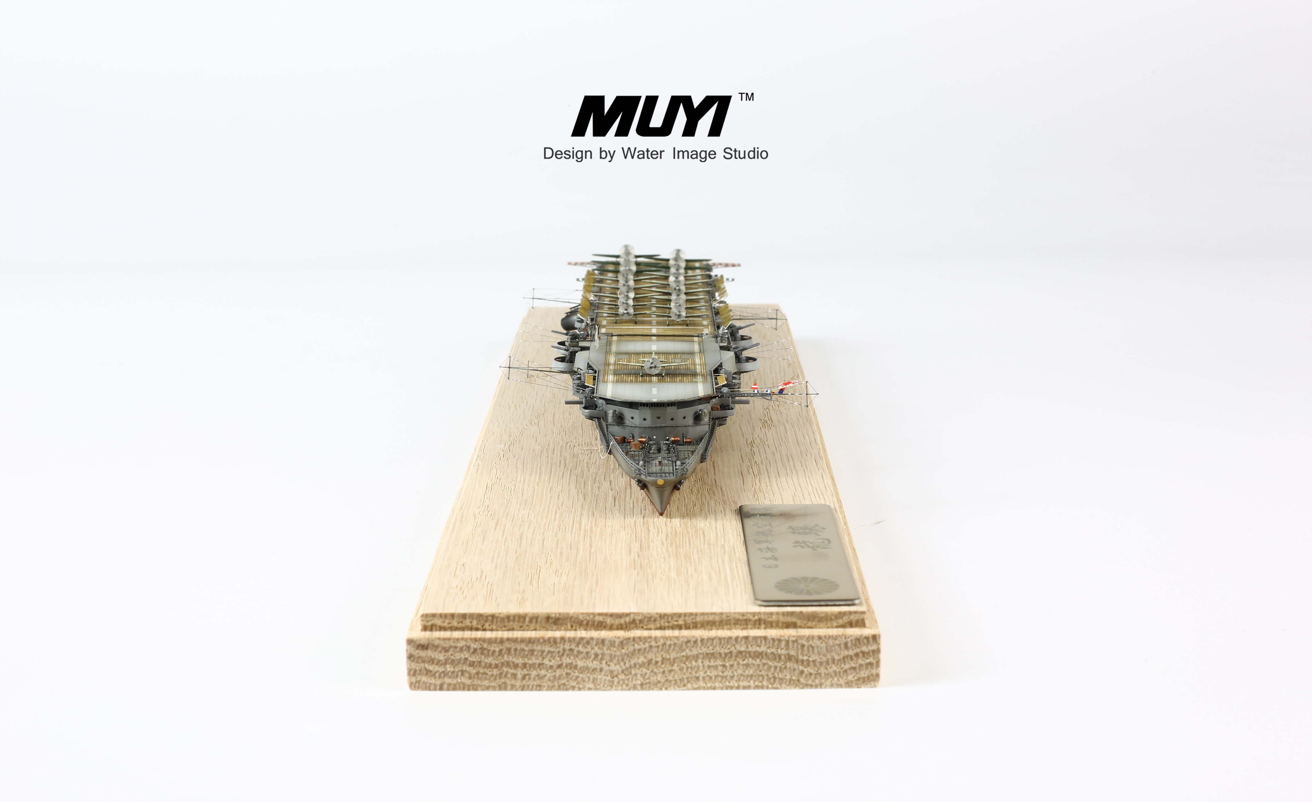 Water Premiere Workshop 7 Ships Model Solid Wood Display Case Base