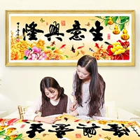 Business Xinglong Cross Emelcodery 2020 Hanging Store Full Emelcodery 2021 Новая линейная вышитая гостиная ручной работы