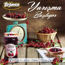 Segmen brand Turkey imported cherry strawberry jam large fruit bread yogurt ice cream baking raw materials