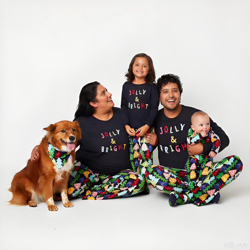 93677 Exported to the United States Foreign Trade Order Jcpenney Christmas Warm Long-Sleeved Pants and Top Loungewear Set