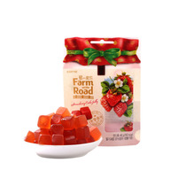 South Korea imported fruit fructose Lotte Farm pure fruit fudge Strawberry Fudge casual snacks candy 48g
