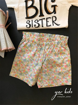 Childrens flower shorts girls summer buds pants light hot pants 2021 spring and summer New