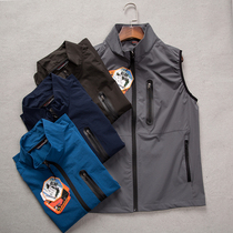 Outdoor summer new mens outdoor elastic vest quick-drying vest breathable multi-pocket mens sports single-layer work vest