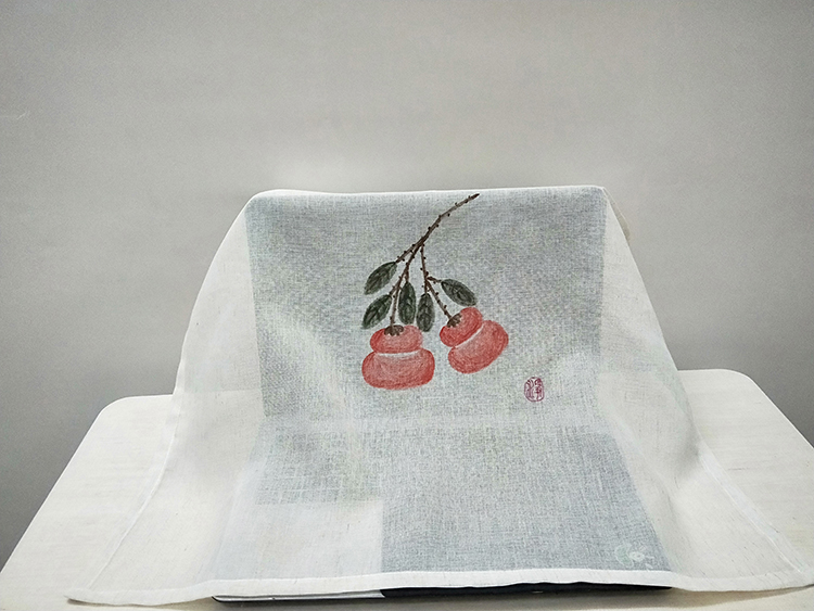 Cover-rectangular dust-proof small cover cloth Universal Tea Tray Tea Tea Cup Notebook soy milk Inform machine Gaib hand-painted