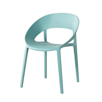 Nordic plastic chair backrest table and chair hotel negotiation chair stackable home simple modern thick casual dining chair