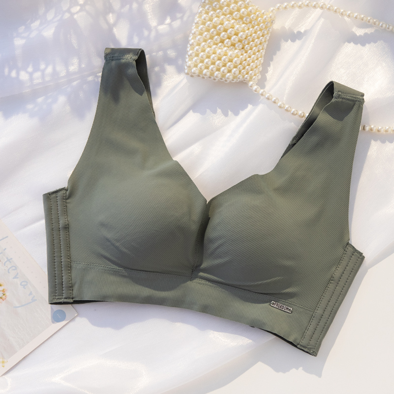 Vest with no scarring underwear Female small breasts Gathered Without Steel Ring Adjustment Type Underwear Hood Closeted Breast back flat chest special