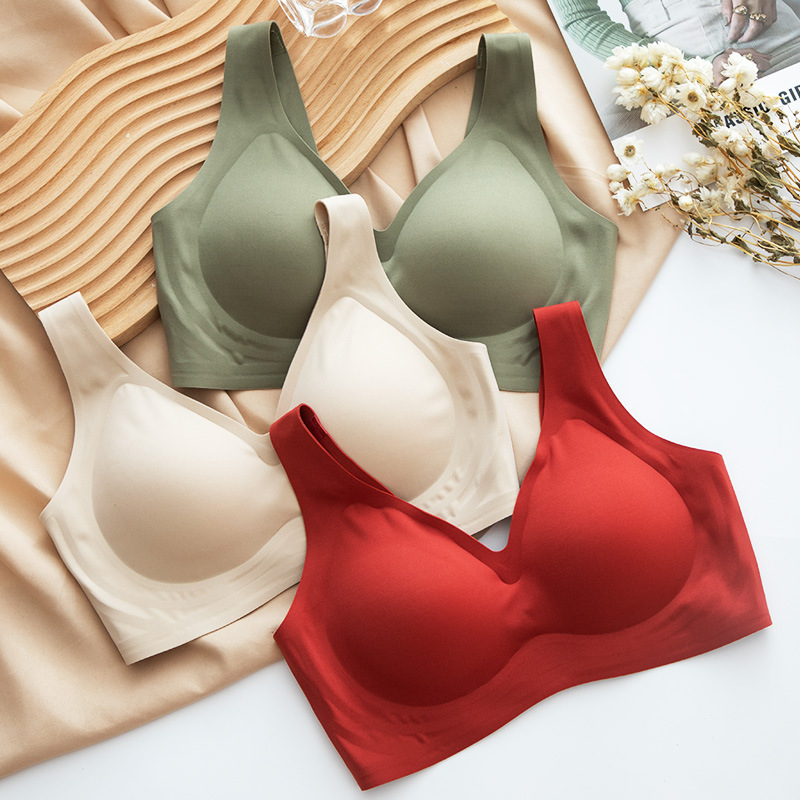 Beauty Backvegetarian jelly strips No steel ring Poly Finish Surface No Mark-No marks Female bra Women One-piece sexy lingerie