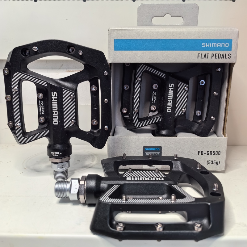 Shimano Gr500 Mountain Bike Road Bike Flat Pedals Downhill Off-Road Bicycle Pedals Shimano Gr500 Mountain Bike Road Bike Flat Pedals Downhill Off-Road Bicycle Pedals
