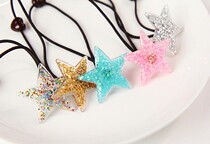 Closing shop clearance Korea imported hair accessories children Baby Color stars Hairband head rope hair rope candy color pair