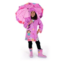 Closed store clearance American kidorable imported material children student raincoat Dora girl girl poncho