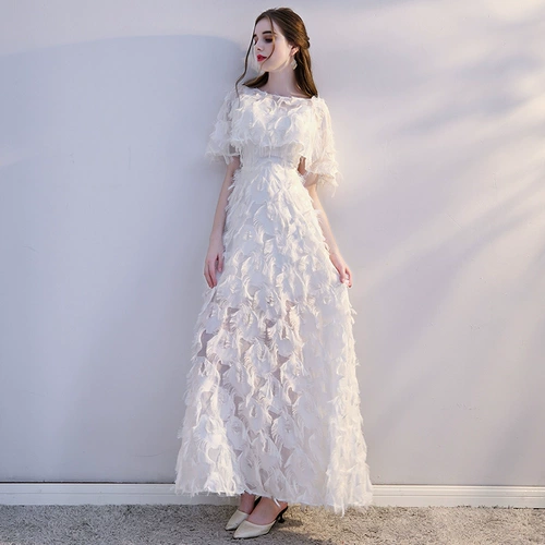 Белое длинное платье, юбка для школьников, длина макси, коллекция 2023