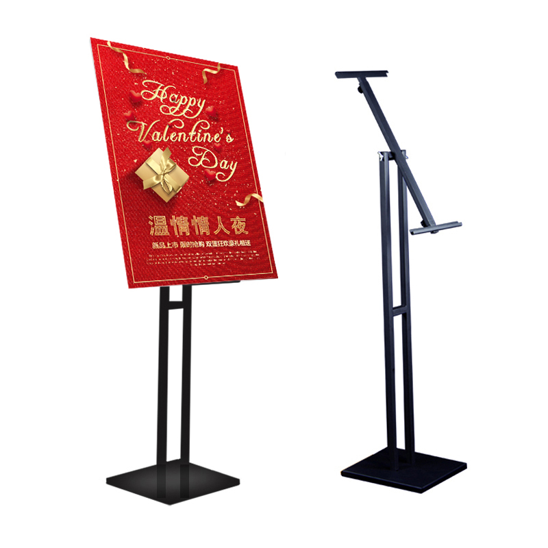 KT board display frame Poster frame display board bracket POP double-sided vertical floor billboard indicator display stand stand