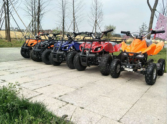 Mini Bull Bốn Bánh Xe ATV Trẻ Em Người Lớn Đồ Chơi Xe Mini ATV Bắt Đầu Điện Bốn bánh Xe Máy