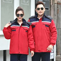 Красная на красной (разборка) хлопчатобумажная куртка