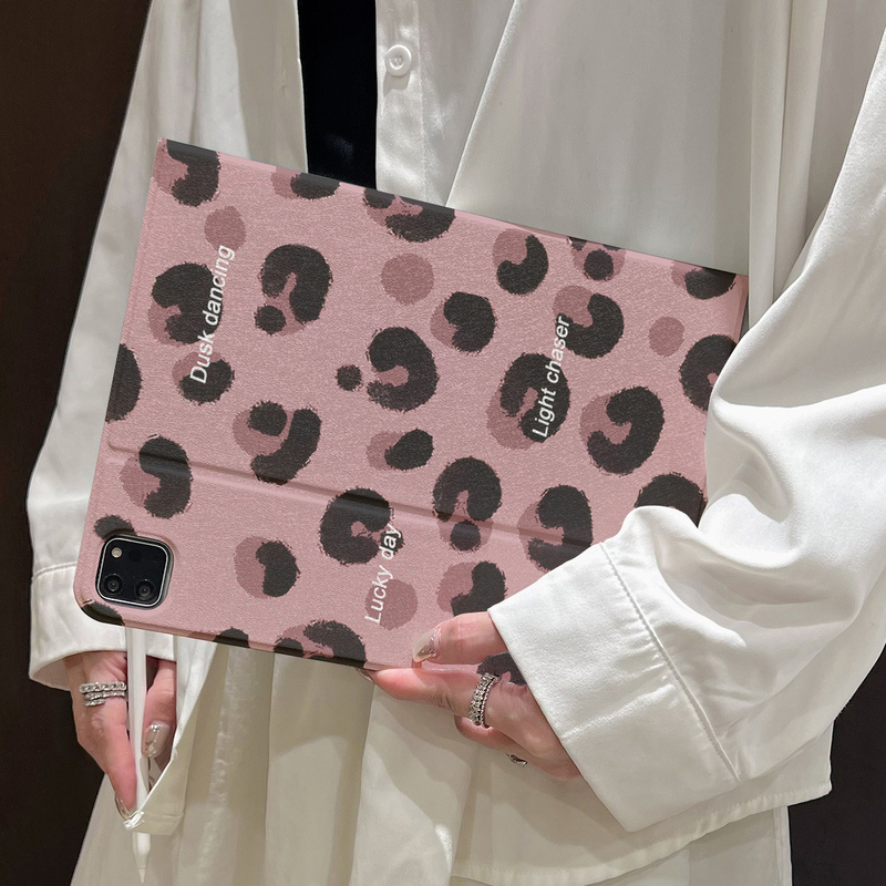 Leopard Print Foundation Case Suitable for 2026 Lenovo Ai Xiaoxin Pro13 Tablet Protective Case Progt Fashion 11.1inch Y700 Savior 8.8 Fifth Generation Y900 Flip Cover Trendy Plus Simple and Unique