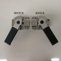 Stainless steel steamer cabinet pull handle commercial hotel kitchen kitchenware surface mounted black Beijing handle door lock with hook whole set