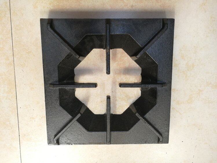 Stove head accessories bracket commercial hotel restaurant kitchen utensils Menghuo stove pig iron one-piece casting octagonal stove flower plate
