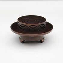 Taiwan craft pure copper sandalwood stove plate incense burner Home ritual Buddha incense stove Agarwood stove Tea Ceremony incense burner
