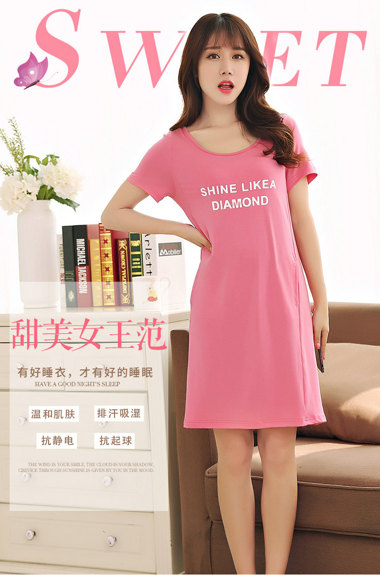 Với ngực pad nightdress nữ mùa hè cotton phương thức dịch vụ nhà không tay dây đeo áo ngực vest sinh viên đồ ngủ Hàn Quốc phiên bản