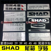 Nhãn dán chữ đuôi SHAD Sid SH29 / 33/39/40/45/34/48/23/36 logo bên hộp logo Logo mùa hè - Xe gắn máy phía sau hộp