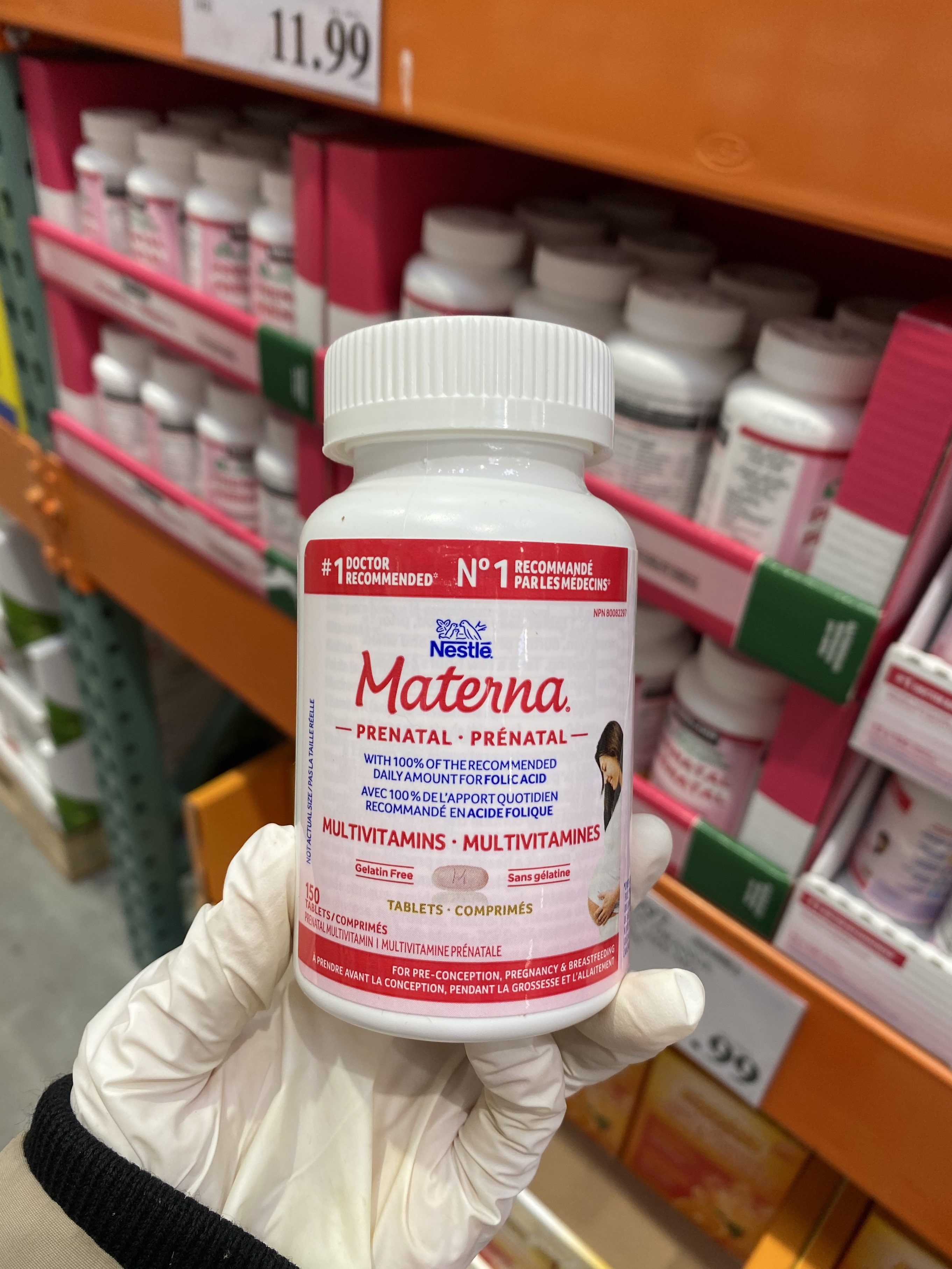 Spot Canada Materna Nestle Materna pregnant women preparing for pregnancy multivitamins containing folic acid