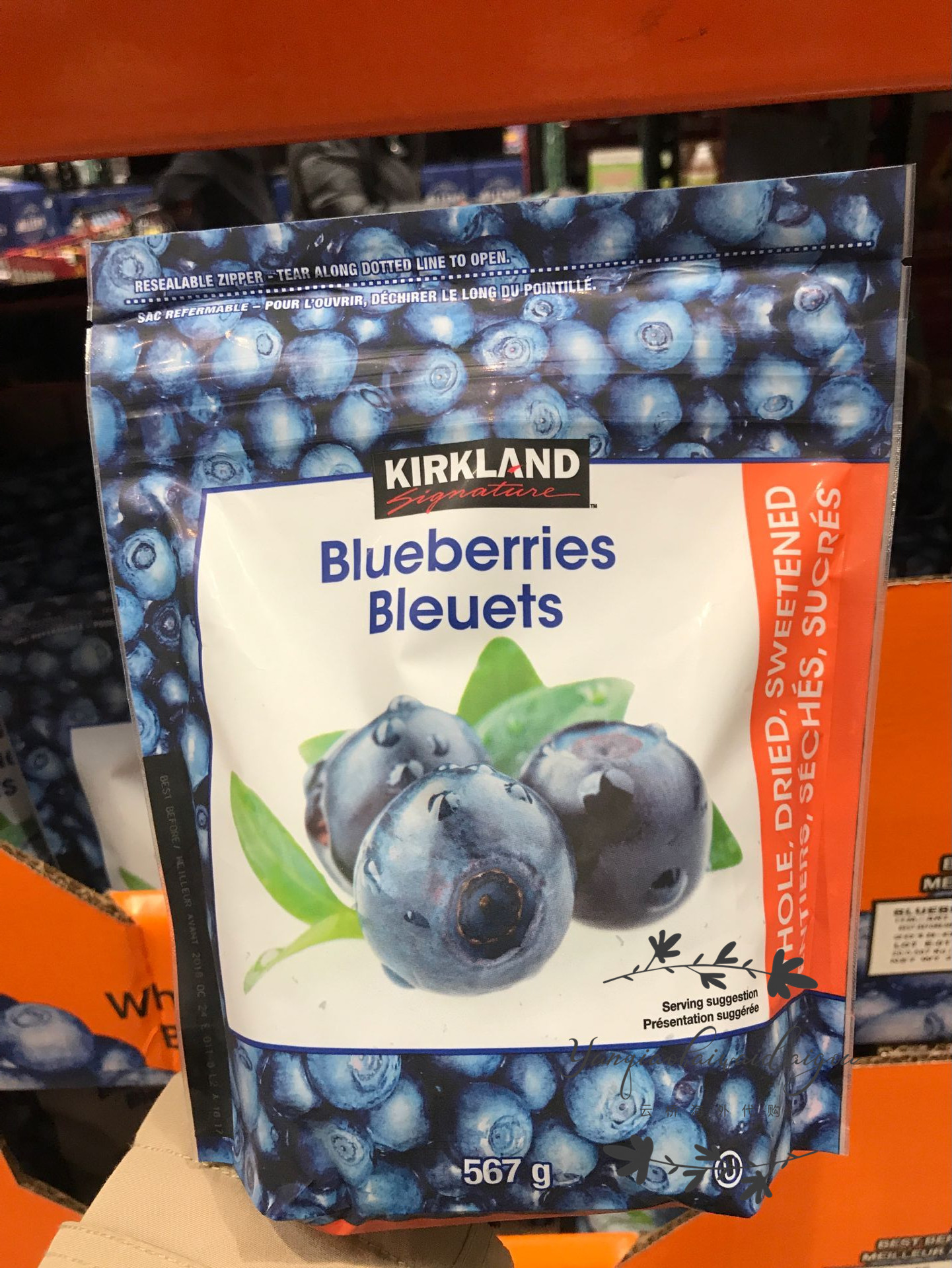 Canadian Kirkland Blueberry Dry Yan Anti-yang Health 567g