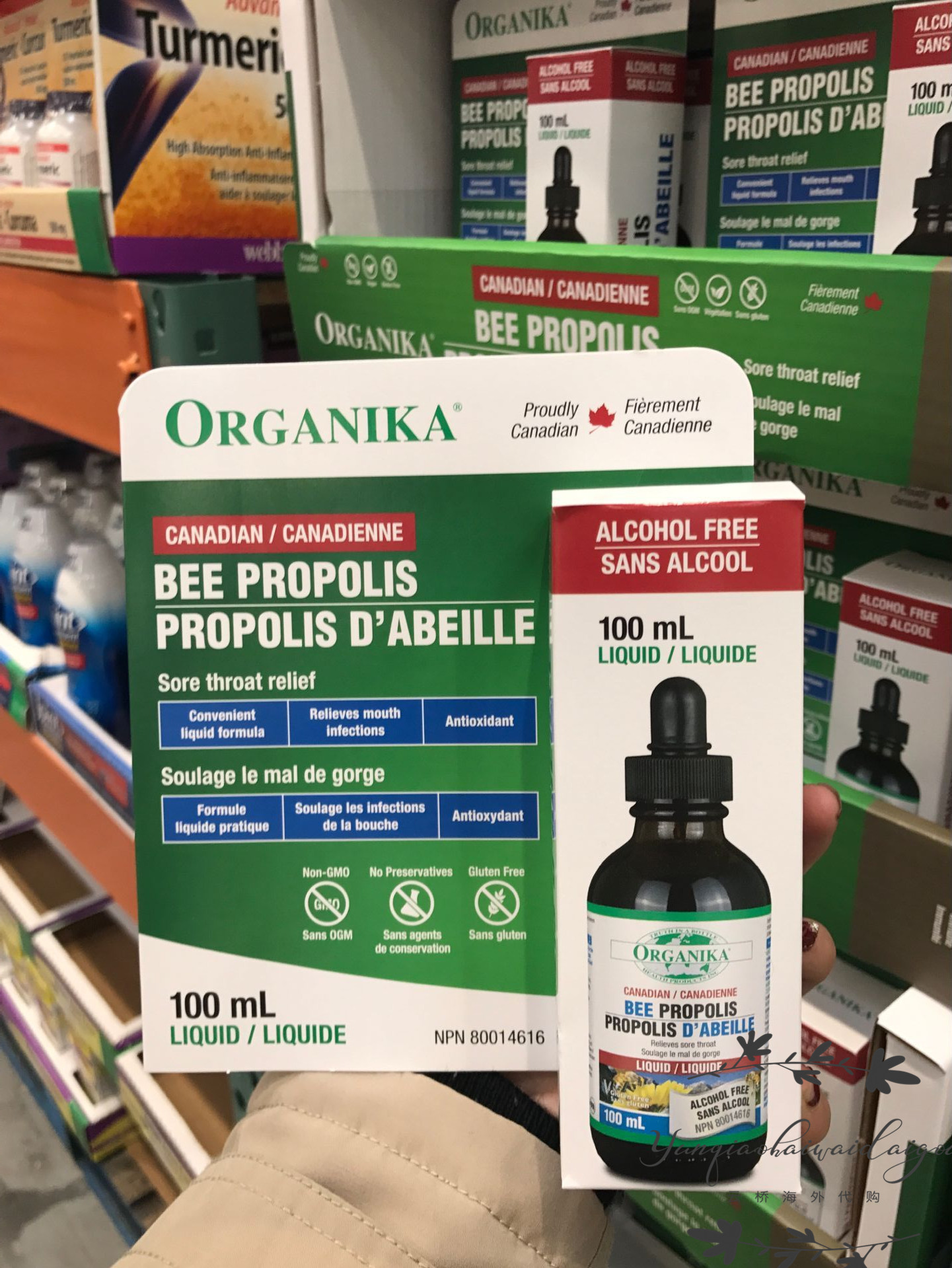 Canada Organika Propolis Drops No Alcohol 100ml Soothing Blood Don Minerals Vitamin Increase