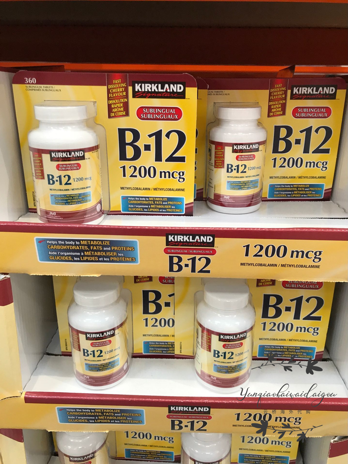 Canada KIRKLAND CORKLAND LAN VITAMIN B12 LONG-ACTING SLOW RELEASE 1100mcg 360 GRAIN
