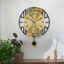 Chinese style wall clock living room silent creative table Personality atmosphere Swing Xiangyun fashion household new Chinese style quartz clock