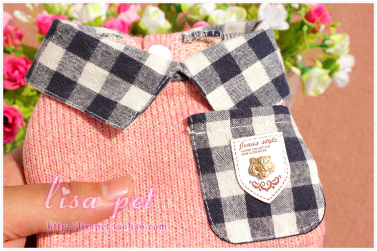 Phiên bản Hàn Quốc của quần áo thú cưng kẻ sọc Teddy VIP hơn quần áo cún con gấu trang trí quần áo bốn chân mùa xuân và mùa thu chó nhỏ - Quần áo & phụ kiện thú cưng quần áo cho chó poodle