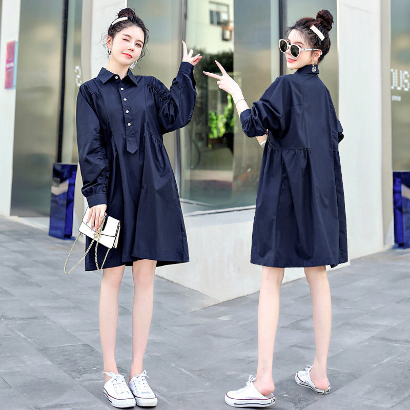 Pregnant Woman Spring Dress Foreign Dress 2022 Gestation Woman Dress Spring New Suit Fashion Pregnant Woman Skirt Superior spring blouses