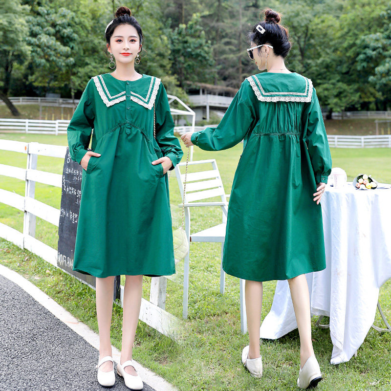 Pregnant Woman Spring Dress Ocean Dress Superior Pregnancy Woman Dress Spring New Suit Fashion Models 2022 Pregnant Women Dress Spring Autumn