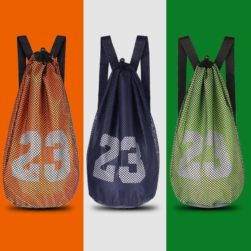 Basketball backpack American basketball bag men's basketball bag training bag drawstring blue backpack football Children's storage bag
