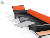 Fashion Casual Chair Cup Holder Training Chair Can Lie Lounges Sofa Chair Office Negotiation Chair With Board Writing Sofa Chair