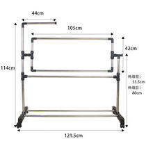 Cross embroidered shelf Home small embroidered fixer desktop large number adjustable embroidered home frame Universal vertical