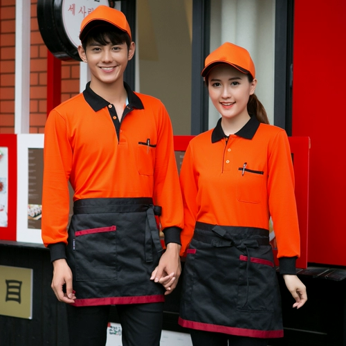 Официант отеля, ресторан, рабочая одежда, женская осенне-зимняя одежда с длинными рукавами, гостиничный кейтеринг, горячий горшок, ресторан, барбекю, ресторан быстрого питания, рабочая одежда