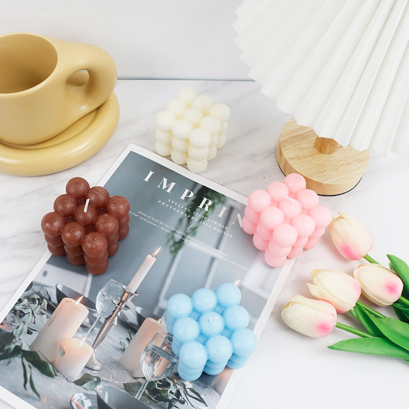 ins wind magic square candle home pendulum decoration nets red creative ornaments 100 hitch hand saluted background photo props