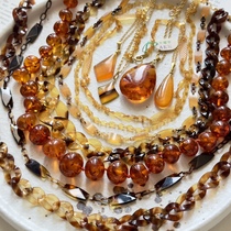 Japanese middle-aged natural organic Nagasaki deep sea turtle shell necklace pendant retro vintage necklace 16