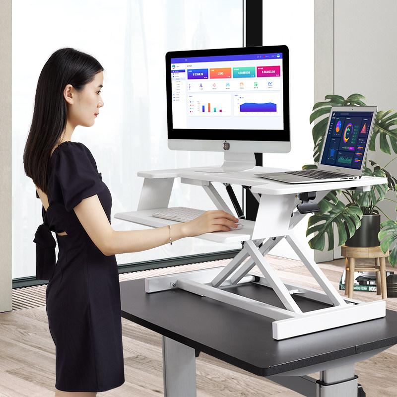 Ted Palatable Standing Lifting Table Office Desk Folding Heightening Frame Lifting Table Notebook Desktop Heightening Shelf